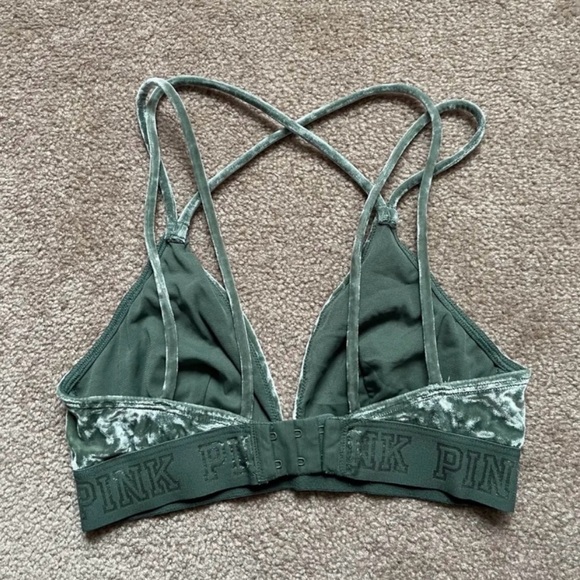 Victoria’s Secret Sage Green Crushed Velvet Bralette - XS - Picture 2 of 4
